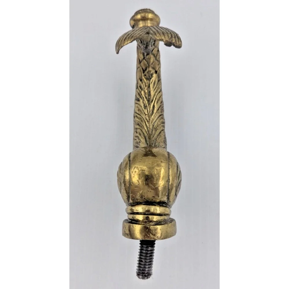 Brass Koi Fish Dolphin Screw on Part Solid Decor Repurpose Furniture Piece